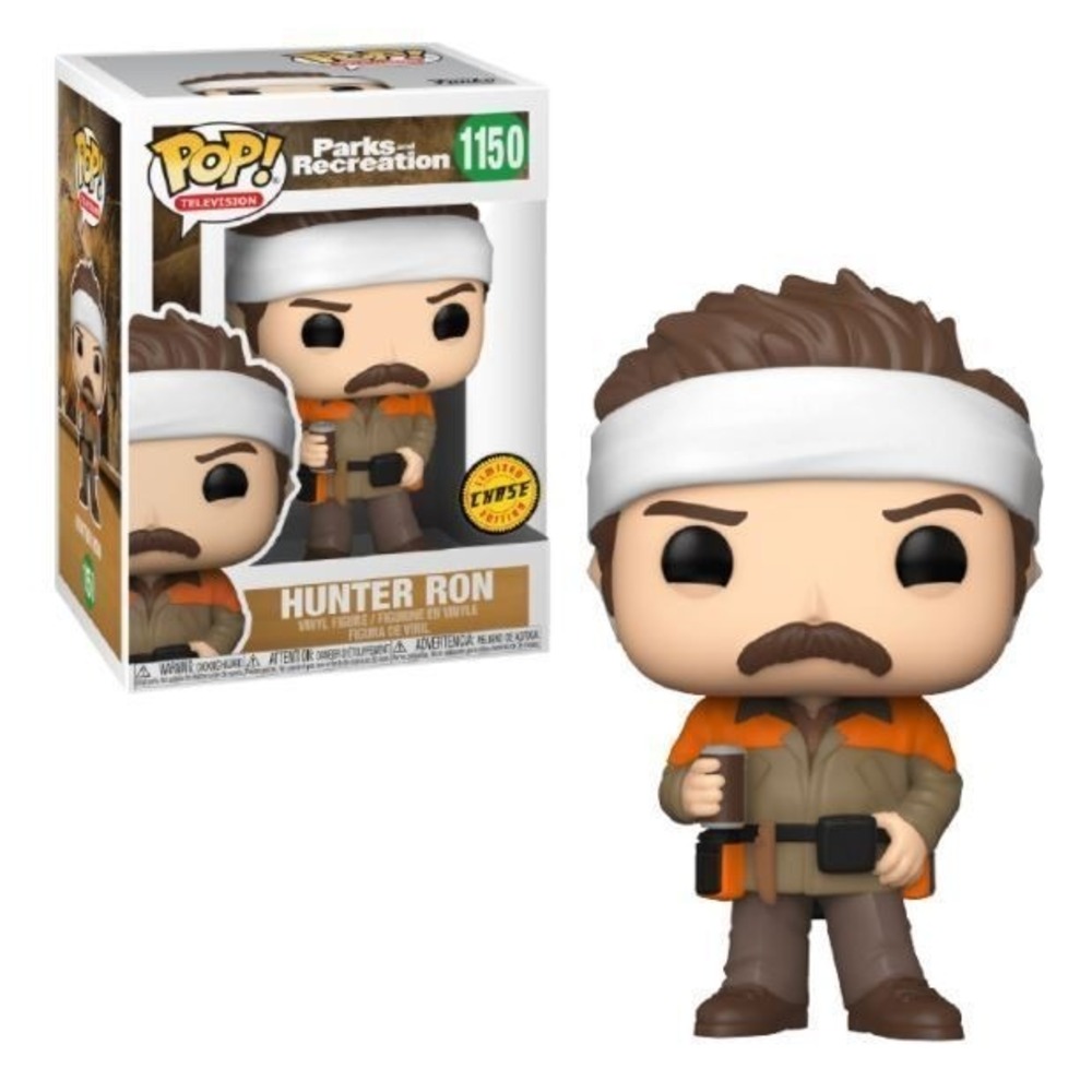 Funko Pop! Hunter Ron #115 Chase Parks and Recreation Rare Variant Vinyl Figure